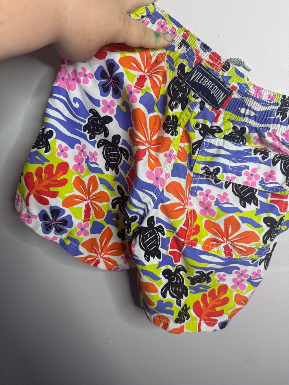 Vilebrequin Neon Floral & Turtle Swim Shorts
